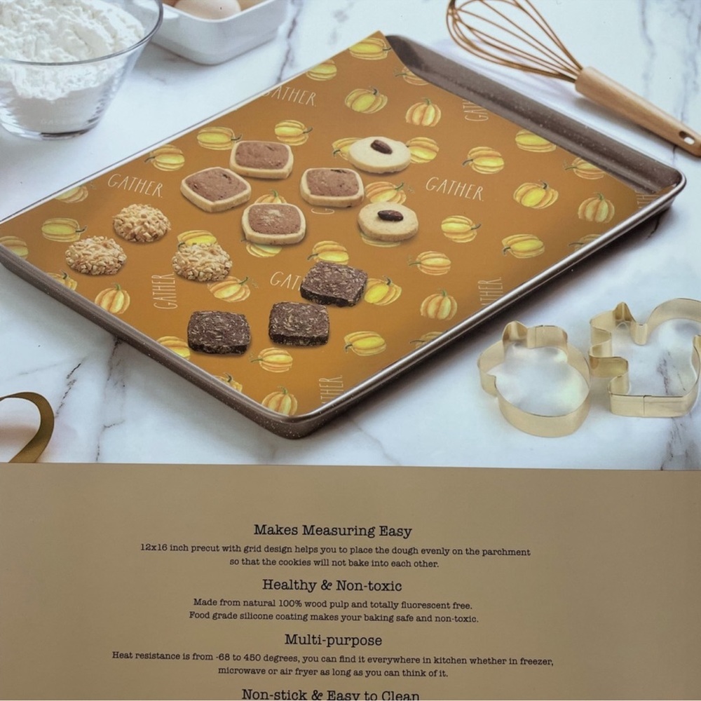 NEW Rae Dunn GATHER 25pc Parchment Paper π©βπ³πͺ - Picture 2 of 4